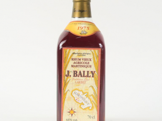 Vente aux enchères 1 BOUTEILLE RHUM BALLY 43° - 1975