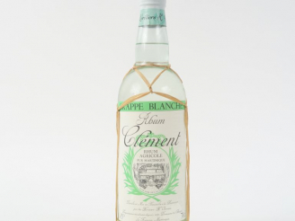 Vente aux enchères 1 BOUTEILLE RHUM BLANC CLEMENT 'GRAPPE BLANCHE' 45°