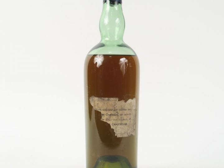 1 BOUTEILLE EAU DE VIE CHARTREUSE PÉRIODE 1941 - SE/CONTRE ETIQUETTE A