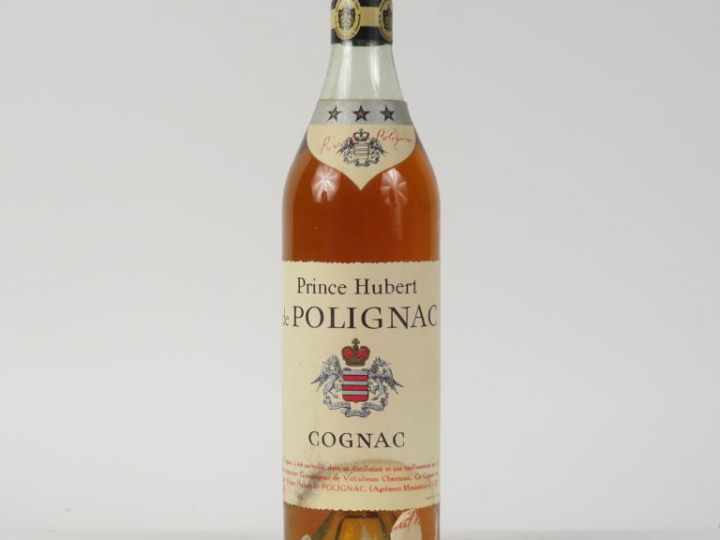 1 BOUTEILLE COGNAC PRINCE HUBERT DE POLIGNAC - PAPIER DE SOIE
