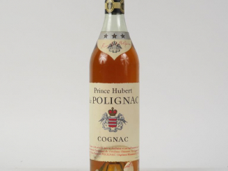 Vente aux enchères 1 BOUTEILLE COGNAC PRINCE HUBERT DE POLIGNAC - PAPIER DE SOIE