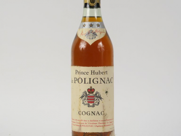 1 BOUTEILLE COGNAC PRINCE HUBERT DE POLIGNAC - PAPIER DE SOIE