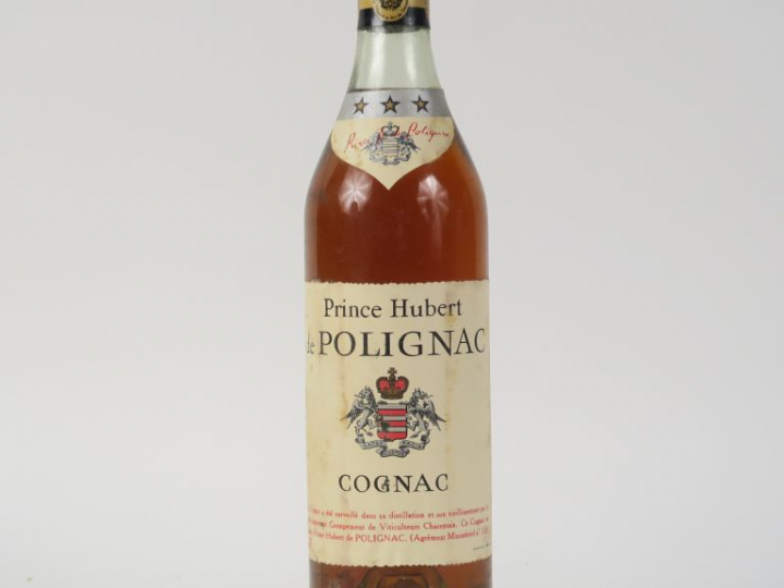 1 BOUTEILLE COGNAC PRINCE HUBERT DE POLIGNAC - PAPIER DE SOIE
