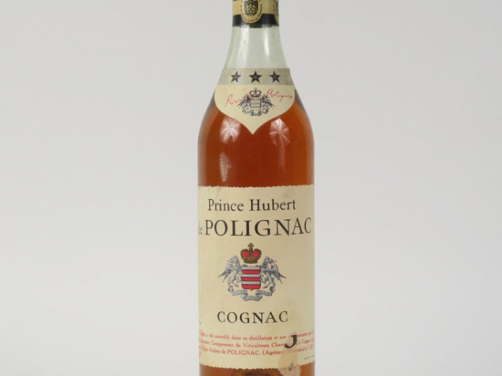 1 BOUTEILLE COGNAC PRINCE HUBERT DE POLIGNAC - PAPIER DE SOIE