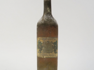 Vente aux enchères 1 VIEILLE BOUTEILLE (1 L) VIEUX COGNAC E. REQUIER - BS/CAPS ÉTAIN