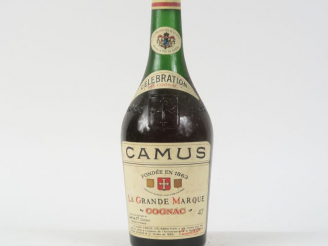 Vente aux enchères 1 VIEILLE BOUTEILLE COGNAC CAMUS 'LA GRANDE MARQUE' CELEBRATION