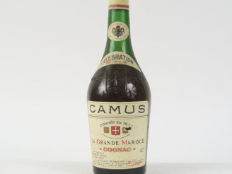 Vente aux enchères 1 VIEILLE BOUTEILLE COGNAC CAMUS 'LA GRANDE MARQUE' CELEBRATION