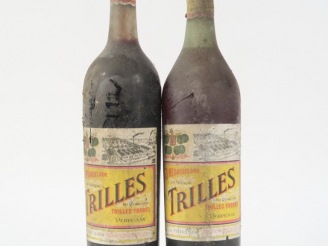 Vente aux enchères 2 VIEILLES BOUTEILLES (1 L) APÉRITIF TRILLES - BS