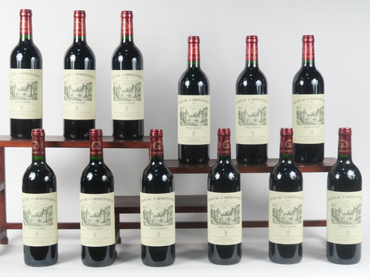 12 BOUTEILLES CHÂTEAU CARBONNIEUX GCC GRAVES - 2001 - CBO