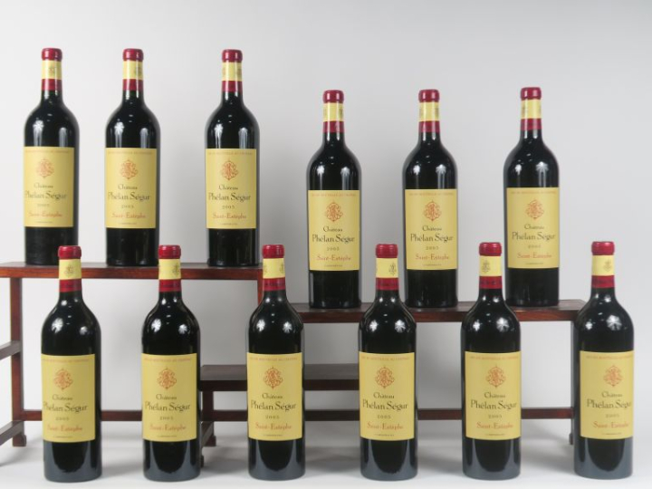 12 BOUTEILLES CHÂTEAU PHÉLAN SÉGUR ST ESTEPHE - 2005 - CBO
