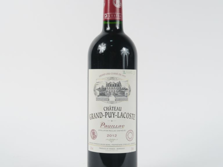 1 BOUTEILLE CHÂTEAU GRAND PUY LACOSTE GCC PAUILLAC - 2012