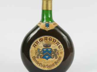 Vente aux enchères 1 VIEILLE BOUTEILLE ARMAGNAC 'V.S.O.P.'  COMTE DE SAINT GÉRAN 