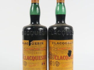 Vente aux enchères 2 VIEILLES BOUTEILLES LIQUEUR CLACQUESIN - CAPS ÉTAIN/ELA