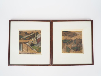 Vente aux enchères Japon XVIIIème, période Edo. 2 peintures sur papier représentant des s