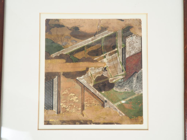 Japon XVIIIème, période Edo. 2 peintures sur papier représentant des s