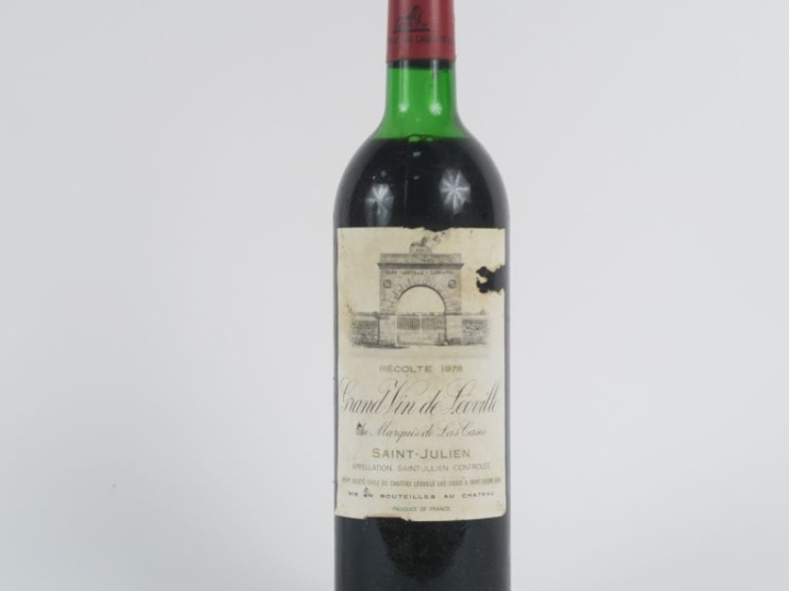 1 BOUTEILLE CHÂTEAU LÉOVILLE LAS CASES GCC ST JULIEN - 1978 - HEP/ELD