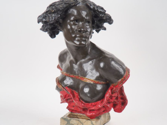 Vente aux enchères Ecole française 1900 d'après Carpeaux. "Allégorie de l'Afrique". Sculp
