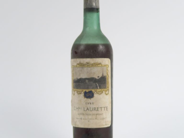 1 BOUTEILLE CHÂTEAU LAURETTE STE CROIX DU MONT - 1941 - BEP/CAPS LEGER