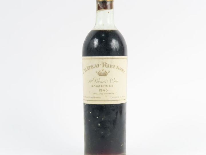 1 BOUTEILLE CHÂTEAU RIEUSSEC 1er CC SAUTERNES - 1945 - LB-HEP/CAPS LÉG
