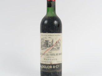 Vente aux enchères 1 BOUTEILLE CHÂTEAU LA TOUR DE MONS MARGAUX - 1967 - HEP