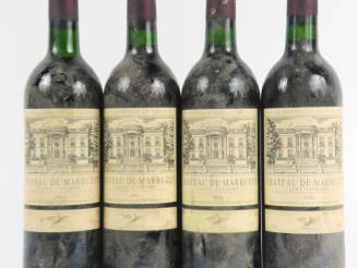 Vente aux enchères 4 BOUTEILLES CHÂTEAU DE MARBUZET ST ESTEPHE - 1990 - BS