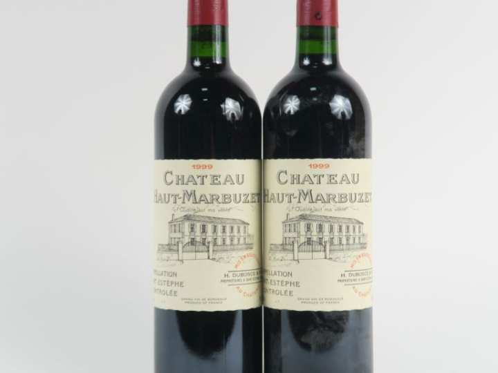 2 BOUTEILLES CHÂTEAU HAUT MARBUZET ST ESTEPHE - 1999