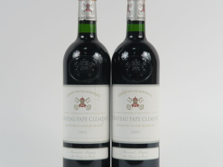 2 BOUTEILLES CHÂTEAU PAPE CLÉMENT GCC GRAVES - 2002