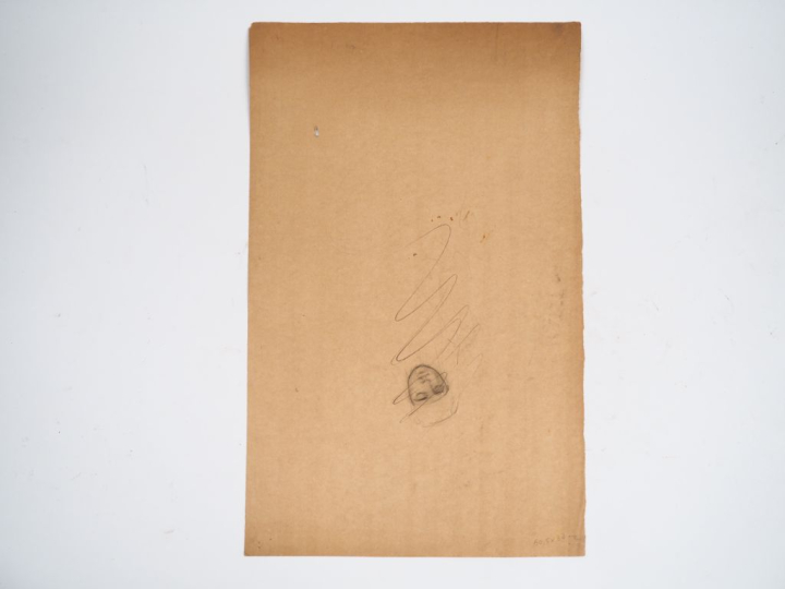 Virginie DEMONT-BRETON. "Etude, pour le Messie, Vierge".  Crayon, sign
