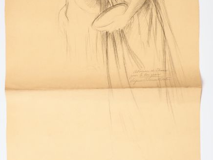 Virginie DEMONT-BRETON.  "Le Bon grain".  Crayon sur papier. Titré « A