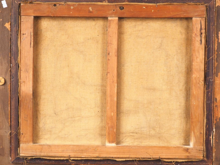Raoul BERGOUGNAN.  "Vue de Toulouse". Huile sur toile, signée en bas à