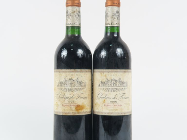 2 BOUTEILLES CHÂTEAU DE France GRAVES - 1995 - ET