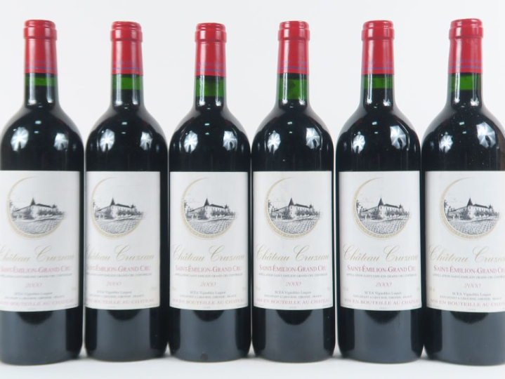 6 BOUTEILLES CHÂTEAU CRUZEAU GC ST EMILION - 2000