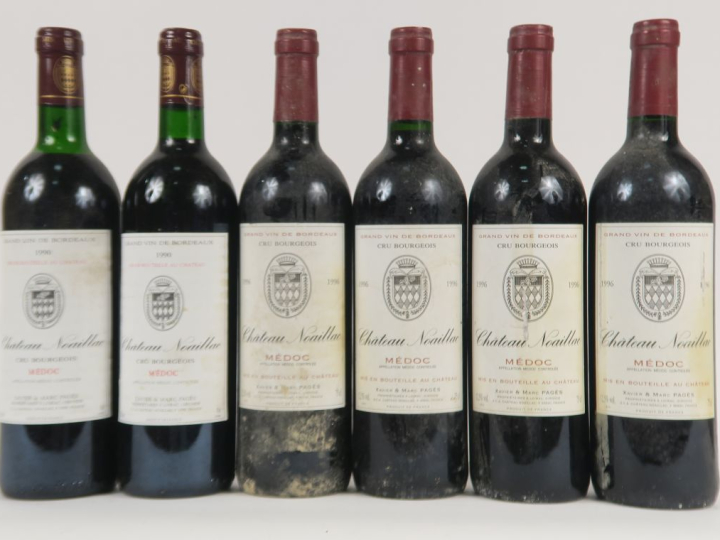 6 BOUTEILLES CHÂTEAU NOAILLAC CB MEDOC - 2 de 1990 - 4 de 1996