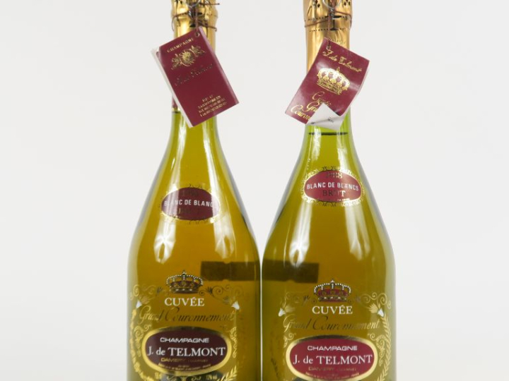 2 BOUTEILLES CHAMPAGNE J. DE TELMONT 'CUVÉE GRAND COURONNEMENT' - 1 de