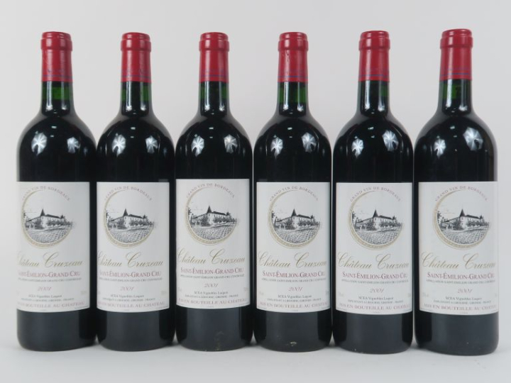 6 BOUTEILLES CHÂTEAU CRUZEAU GC ST EMILION - 2001