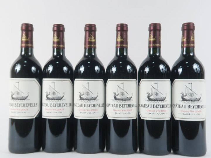 6 BOUTEILLES CHÂTEAU BEYCHEVELLE GCC ST JULIEN - 2003 - CBO