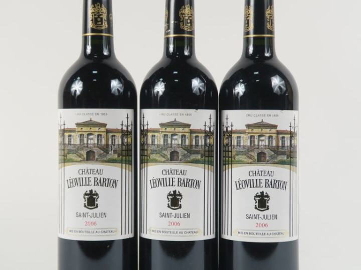 3 BOUTEILLES CHÂTEAU LEOVILLE BARTON GCC ST JULIEN - 2006