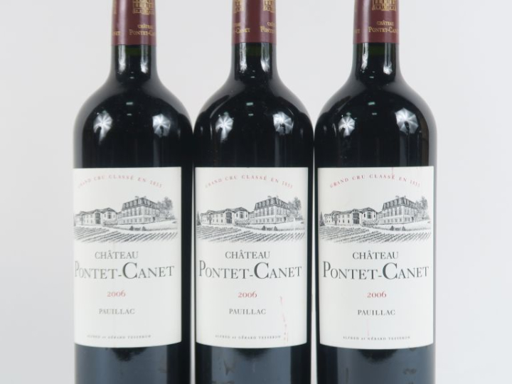 3 BOUTEILLES CHÂTEAU PONTET CANET GCC PAUILLAC - 2006