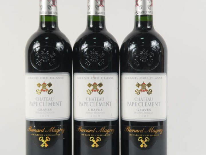 3 BOUTEILLES CHÂTEAU PAPE CLÉMENT GCC GRAVES - 2009