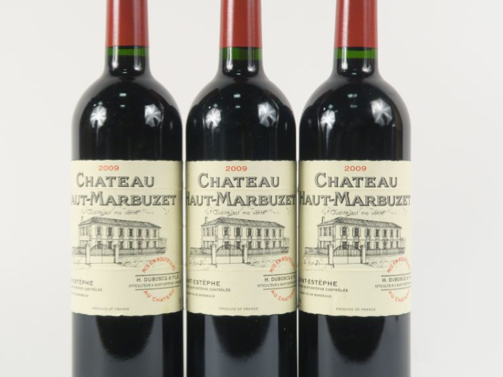 3 BOUTEILLES CHÂTEAU HAUT MARBUZET SAINT ESTEPHE - 2009
