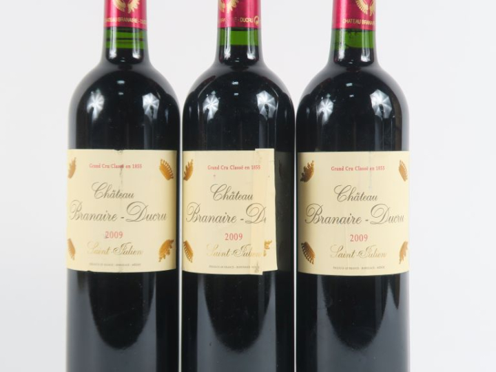 3 BOUTEILLES CHÂTEAU BRANAIRE DUCRU GCC ST JULIEN - 2009