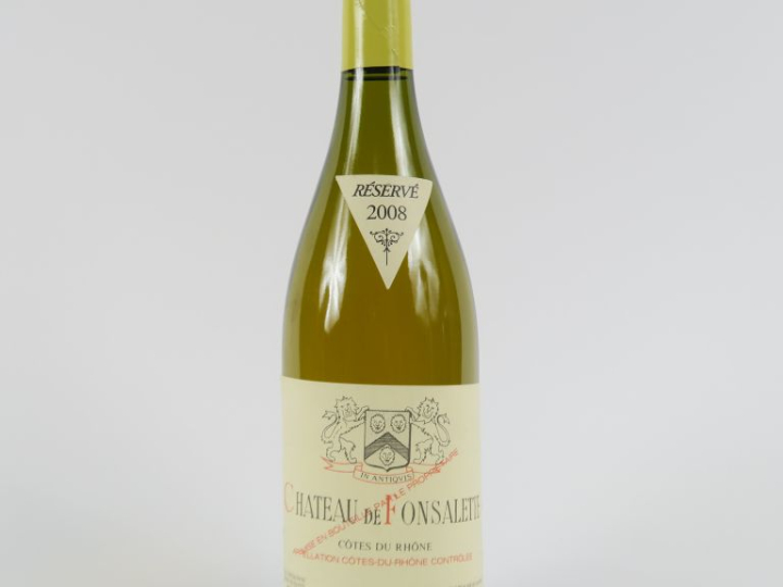 1 BOUTEILLE CHÂTEAU DE FONSALETTE BLANC CÔTES DU RHÔNE - 2008
