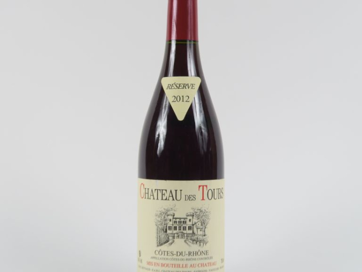 1 BOUTEILLE CHÂTEAU DES TOURS EMMANUEL RAYNAUD CÔTES DU RHÔNE - 2012 -