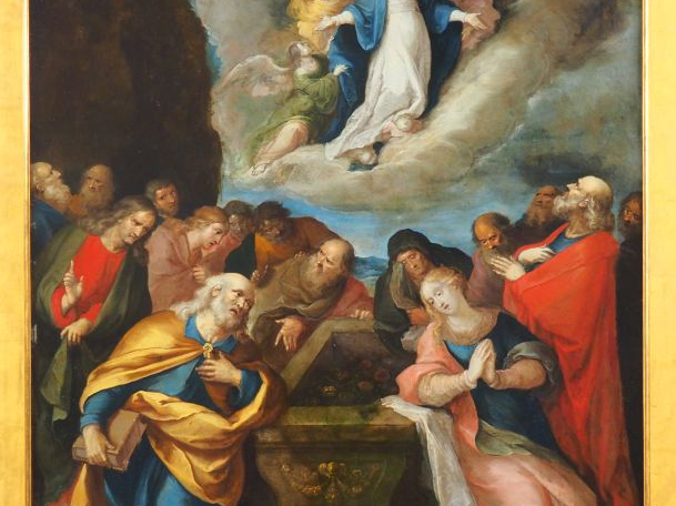 Frans FRANCKEN (vers 1581-1642) L'Assomption de la Vierge Cuivre Haute