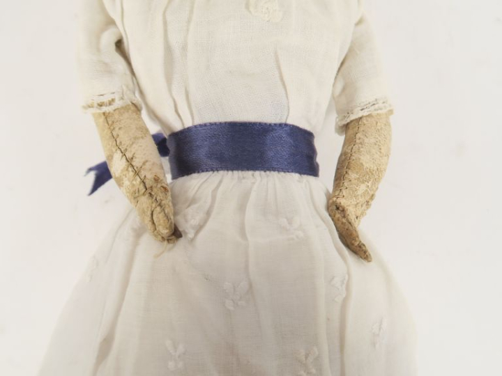 	Poupée tête buste en biscuit de fabrication allemande 1880 (accidenté