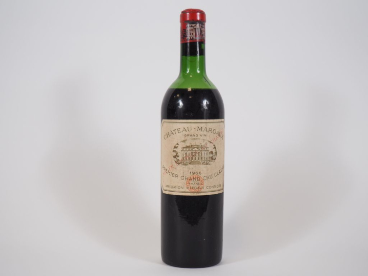 1 BOUTEILLE CHÂTEAU MARGAUX 1er GCC MARGAUX - 1966 - MEP-BEP