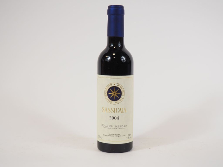 1 BOUTEILLE (37,5 CL) BOLGHERI SASSICAIA TENUTA SAN GUIDO - 2004 - PAP