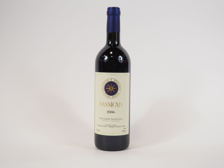 1 BOUTEILLE BOLGHERI SASSICAIA TENUTA SAN GUIDO - 2006  - PAPIER DE SO