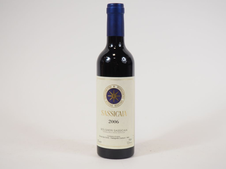 1 BOUTEILLE (37,5 CL) BOLGHERI SASSICAIA TENUTA SAN GUIDO - 2006 - PAP
