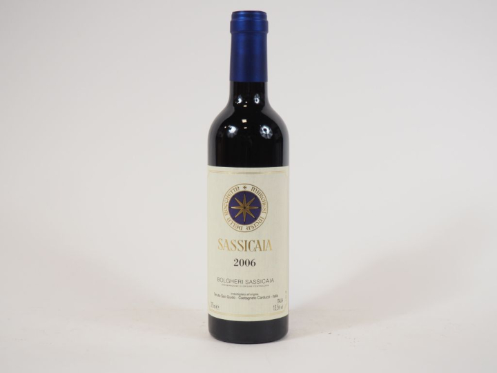 1 BOUTEILLE (37,5 CL) BOLGHERI SASSICAIA TENUTA SAN GUIDO - 2006 - PAP
